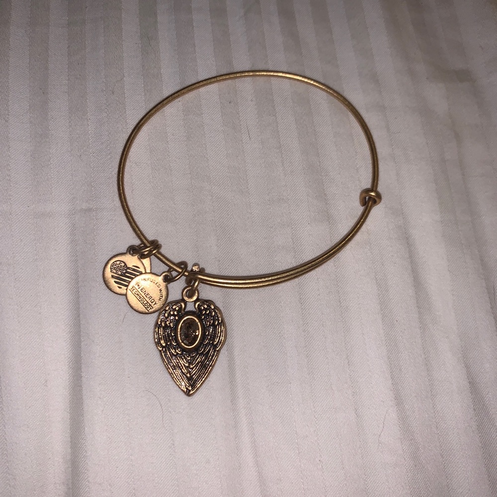 Guardian Angel Crystal Charm Bangle
